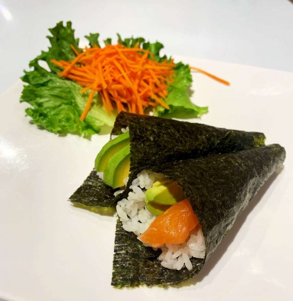 Salmon Avocado Hand Roll 2pcs – 1000 sushi islands